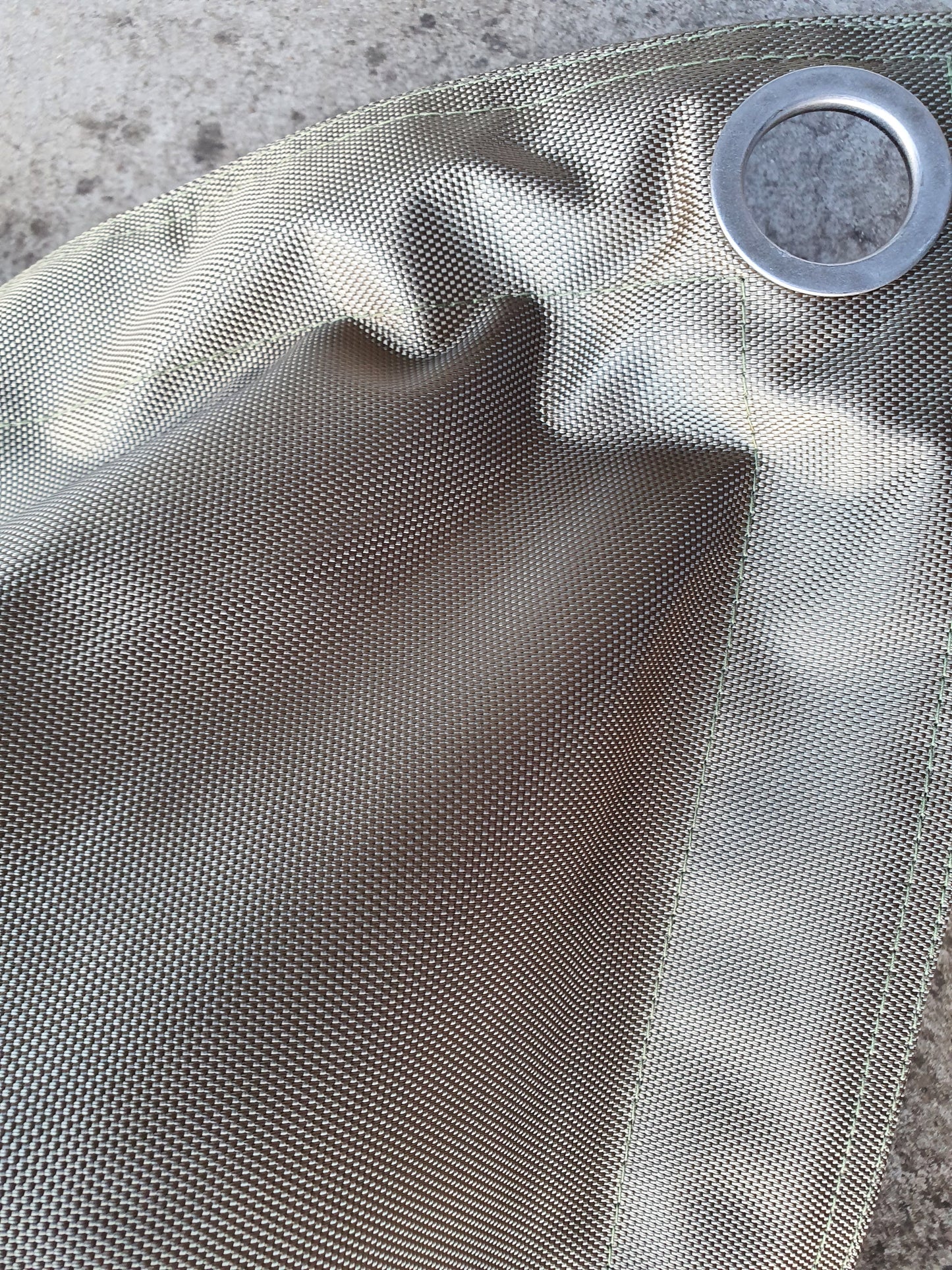Dog Bed Waterproof Olive Fabric Close Up