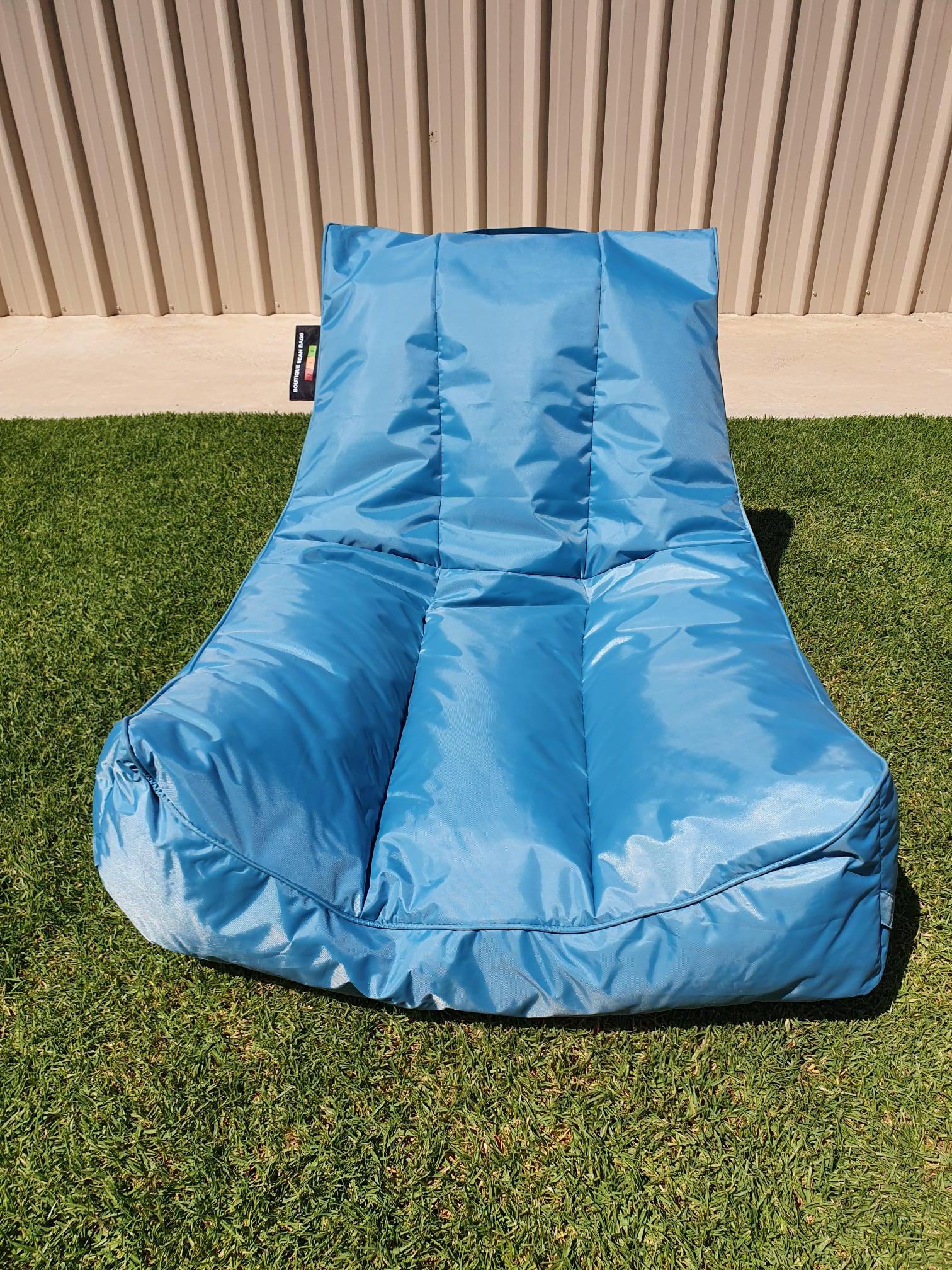 Water Chair floating pool bean bag aqua blue