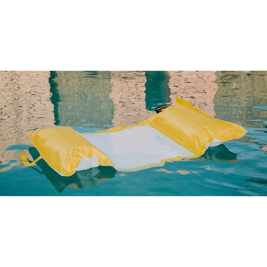 Water Lounger floating pool bean bag yellow